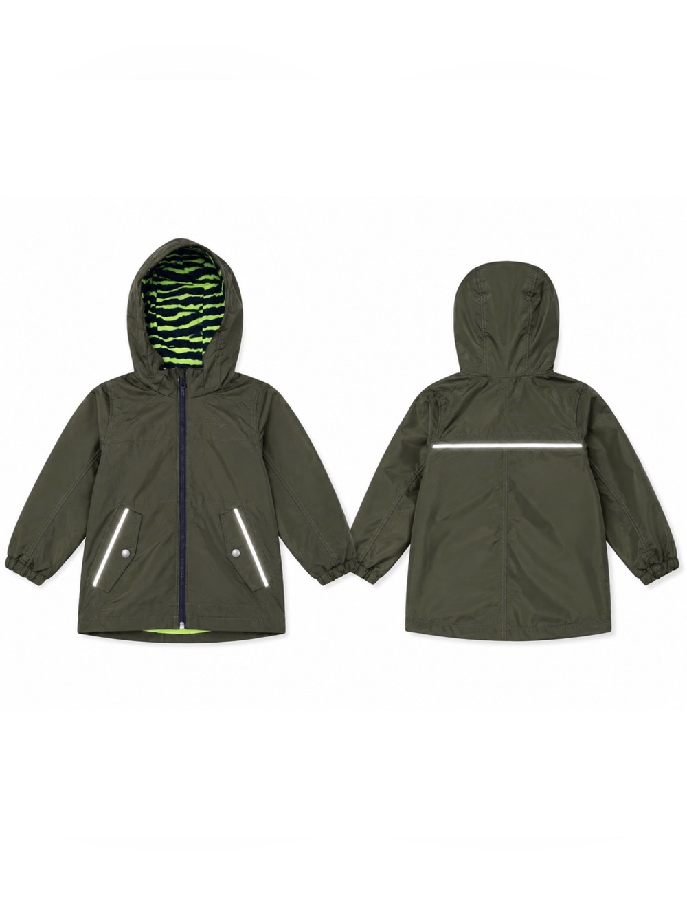 H&M KIDS WATER-REPELLENT JACKET - GREEN SIZE 4-5 YEARS (NEW WITH TAGS) A14